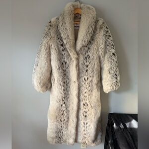 Luxurious Vintage Faux Fur Coat